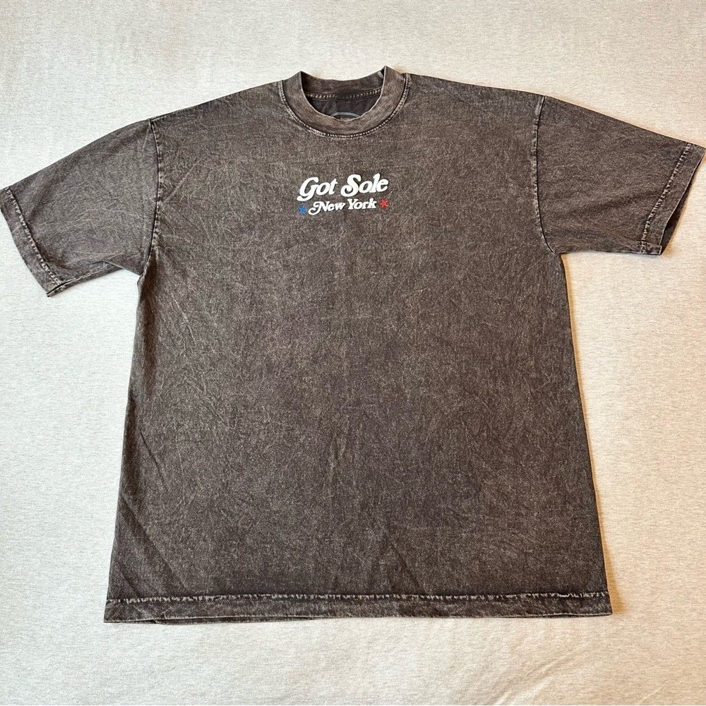 Distressed dark brown Got‎ Sole Tee